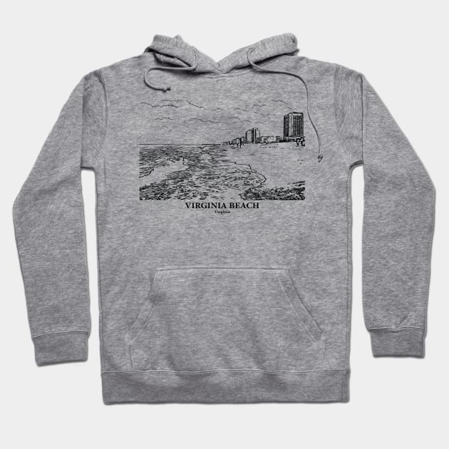 Virginia Beach - Virginia Hoodie by Lakeric